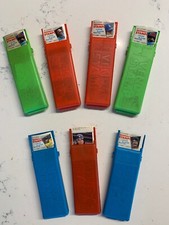 Lot of 7 Vintage Fleer Vend-A-Stamp Dispensers w/ Baseball Stamps, NICE! 