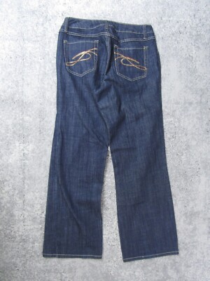 Venezia Jeans Womens 14 Straight Blue Denim Pants Bottoms Dark