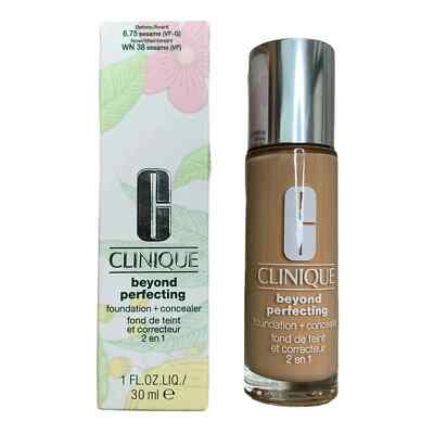 Clinique Beyond Perfecting Foundation+Concealer Color 6.75 Sesame VF-G 1 oz NEW