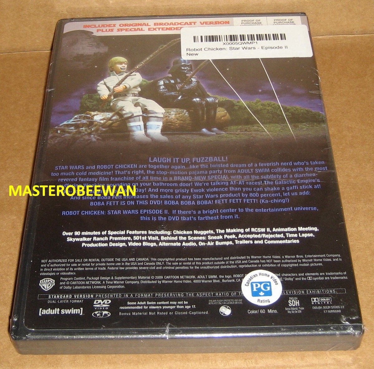 Robot Chicken: Star Wars: Episode II (DVD, 2009) New Sealed