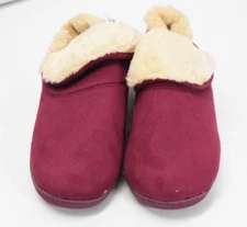 Vonmay Comfort Memory Foam Bootie Slippers Burgundy Color Womens Size Large