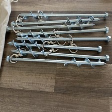 Trampoline Anchors High Wind Heavy Duty - 12" Set of 8 Mightyphine/K