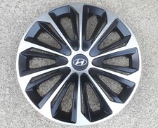 4 Alu-Design Radkappen 14 Zoll STRONG schwarz/silber für Hyundai i10