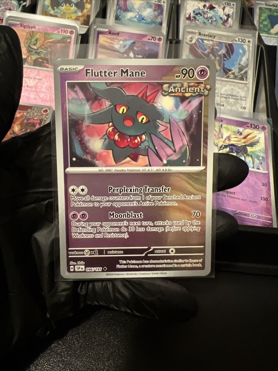 Flutter Mane 096/191 Sv08: Surging Sparks Reverse Holo for