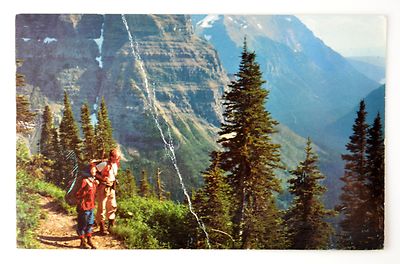 GLACIER NATIONAL PARK ~ VINTAGE POSTCARD 1962 ~ MONTANA USA | eBay