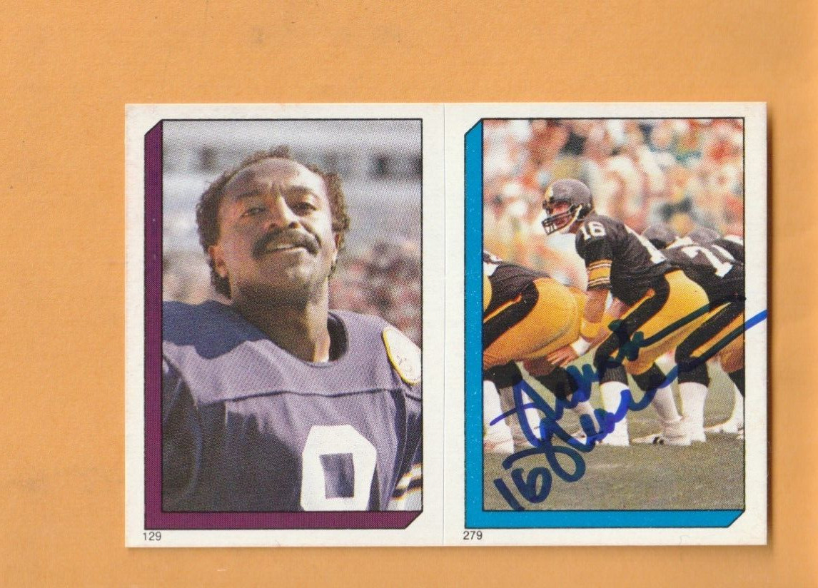 Mark Malone Pittsburgh Steelers AUTO Signed 1986 Topps Sticker Arizona State