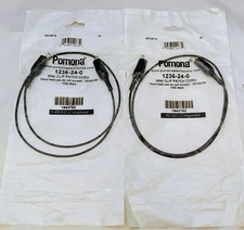 POMONA 1236-24-0 2(LOT) ALLIGATOR MINI CLIP PATCH CORD. 30VAC/60VDC MAX