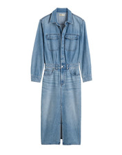 NWT Madewell Denim Midi Shirtdress in Altoona Wash Rigid Jean Dress 10