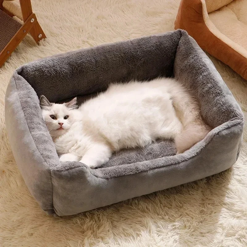Bed for Cats Pet Products Cushions Kitten Winter Accessories Dog All Houses