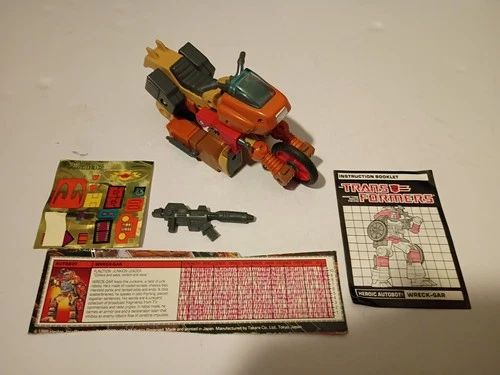 G1 Transformers Wreck-Gar Figure Near Complete Hasbro 1986 Autobot JUNKION