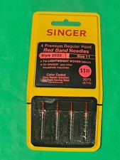 4 Premium Regular Point Red Band Singer Needles Size 11 Style 2020 New
