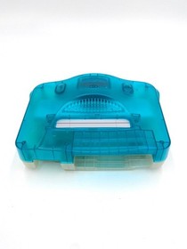 Official Nintendo 64 Blue  N64 Ice Blue Clear Console + Up to 4 Controllers