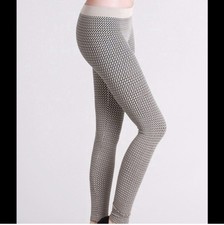 NEW  Beige Basket Weave Soft and Stretchy Leggings