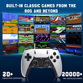 Retro Game Stick 64G 20,000+Games 4K Output, 20+ Game Consoles Controller