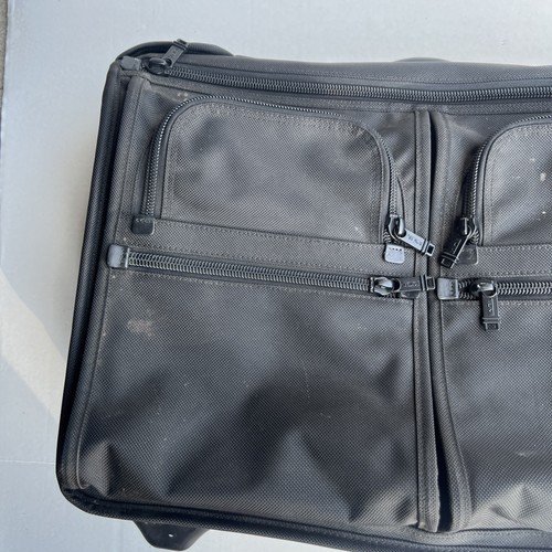 TUMI Black Nylon Alpha Garment 2-Wheeled Carry On Roller Bag Executive Traveler - Picture 2 of 21