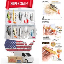 Professional Fishing Lures Kit - 10PCS Silicone Baits for Experienced Anglers