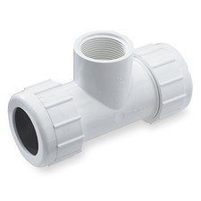 Homewerks 511-48-2-2-2B Tee Schedule 40 2" Compression X 2" D FPT PVC 2 Inch