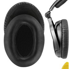 Geekria Protein Leather Ear Pads for Sennheiser HD380 Headphones Black 