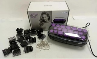 BaByliss Lasting Volume Curls Heated Roller Set Purple Preowned PAT Tested