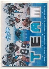 2013 Absolute Cam Newton/Stewart/Smith/Williams Team Quad Jersey 22/99