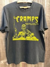 The Cramps Band Albums Charcoal Short Sleeve Unisex T shirt Vtg NH24880