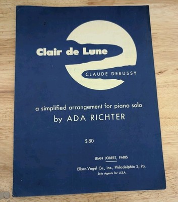 Clair de Lune Piano Sheet Music 