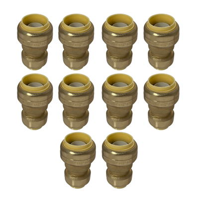 #ad 10 Pack XFITTING 3 4quot; X 1 2quot; Push Fit Coupling Push to Connect Reducing Coupling $34.99