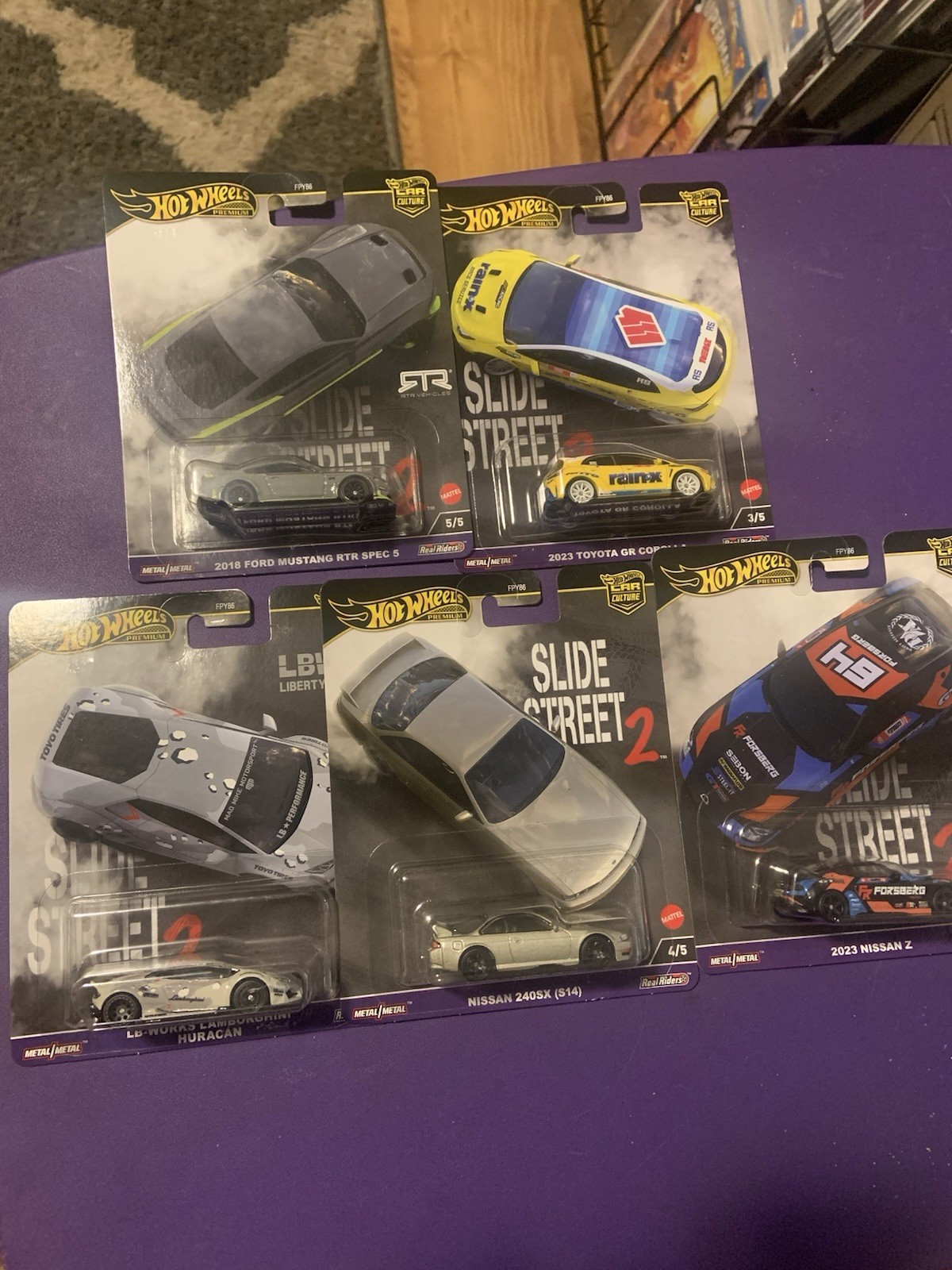 Hot Wheels Premium Car Culture Slide Street 2 - Set of 5 2024 Complete!