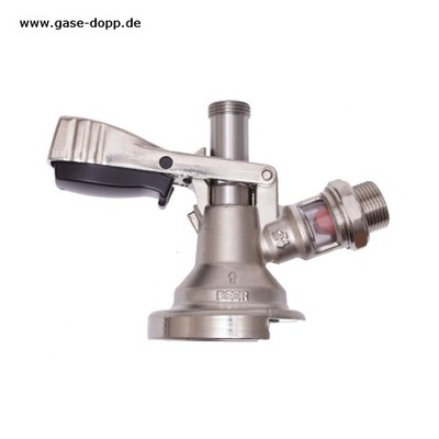 Flachzapfkopf KEG - oberer Bierschlauchanschluss - Kelleranschluss MICRO MATIC