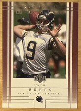 Drew Brees 2001 Upper Deck Rookie Watch Rookie Card #206 (6382)