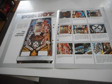 Englischer Flyer für Flipper Pinball Williams Pin Bot