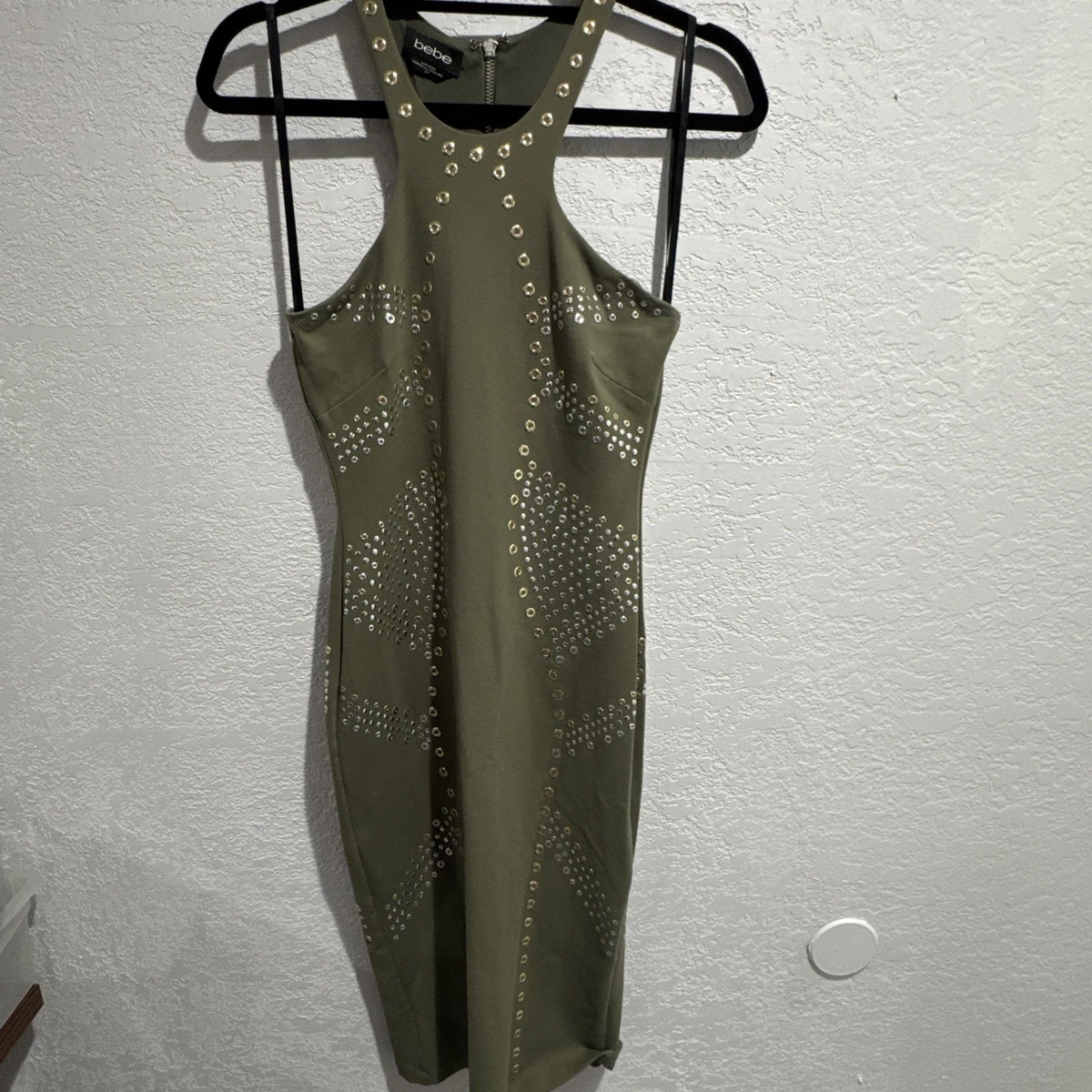 slim fit dress slacks Mock Neck Shirred Midi Dress main image 1