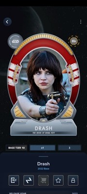 Topps Star Wars Card Trader TIER 10  3CC DRASH