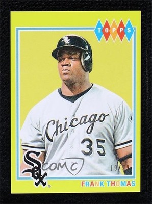 2022 Topps Brooklyn Collection Chartreuse 19/99 Frank Thomas #41 HOF o7m