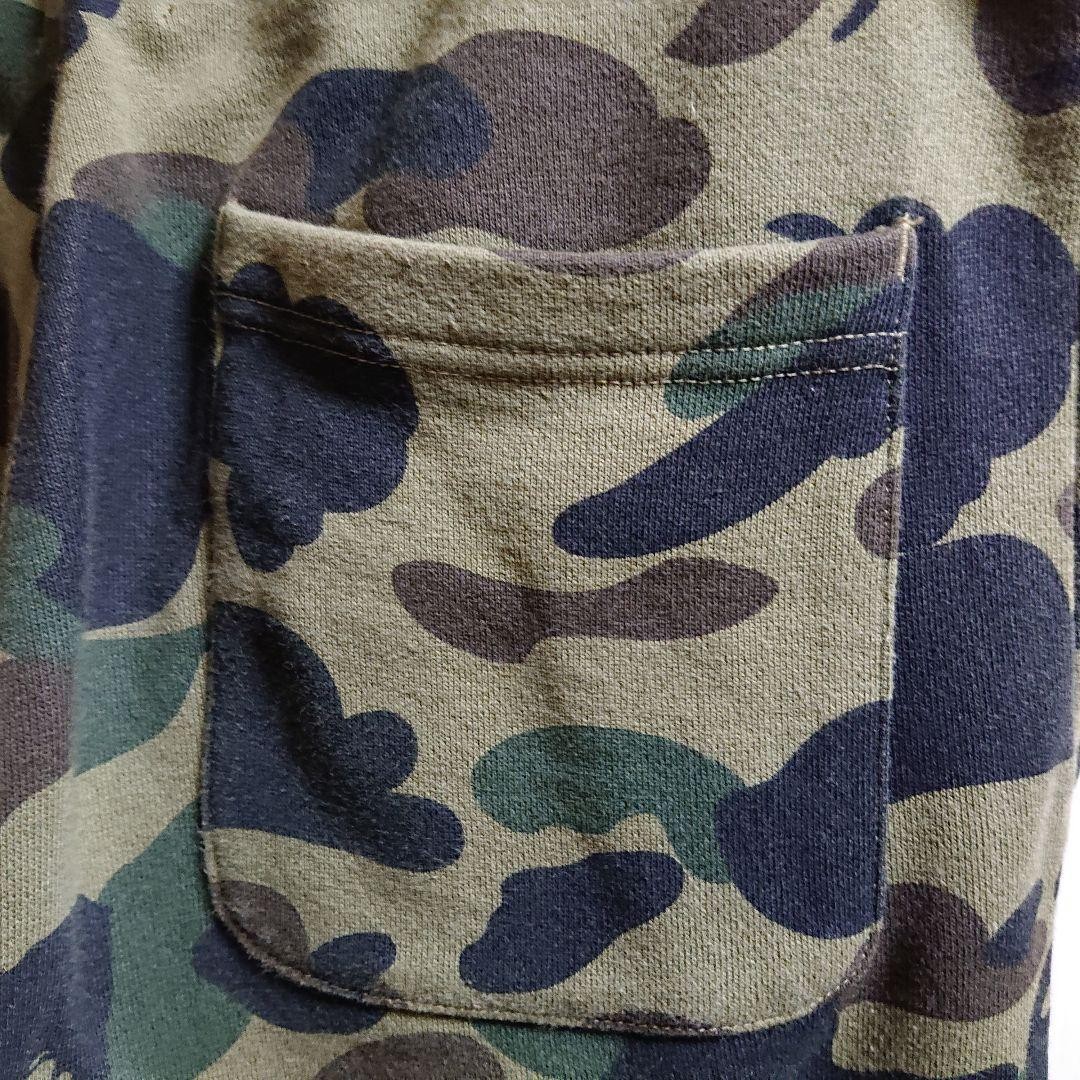 A BATHING APE Cotton Camouflage Jogger Pants Green S BA0226216 thumbnail 6