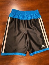 Adidas Athletic Shorts Boys Size 6 3Stripe , Embroidered Logo, Quality