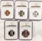 1963 Proof Set NGC PF67 Lincoln Jefferson Roosevelt Washington Qtr Franklin Half