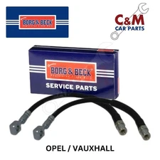 FRONT RIGHT BRAKE HOSE PAIR fits VAUXHALL CORSAVAN MK 1 (1994-2000) BORG & BECK
