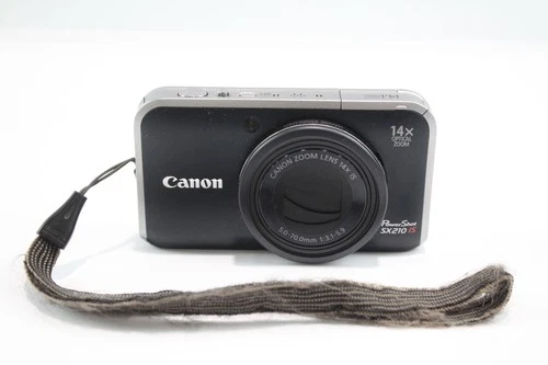 Canon Powershot SX210 IS Digital Compact Camera Working w/ Canon 14x IS Lens