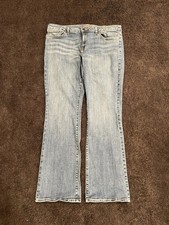 Tommy Hilfiger Jeans Woman s Size 16R Blue Mid-Rise Bootcut Denim Flared