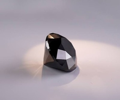 Natural Earth Mined Diamond 2.00CT black round Brilliant VVS1 CERTIFIEd 8.5mm