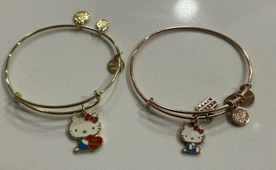 Lot Of 2 Alex And Ani Bracelets Sanrio Hello Kitty Be Mine  Gold/Rose Gold