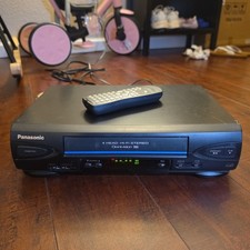 Panasonic PV-V4522 VCR Hi-Fi Stereo VHS With Remote! Omnivision Tested Working