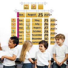 96 Cards Classroom Bulletin Board Flip Calendar With Holder Teacher Supplies