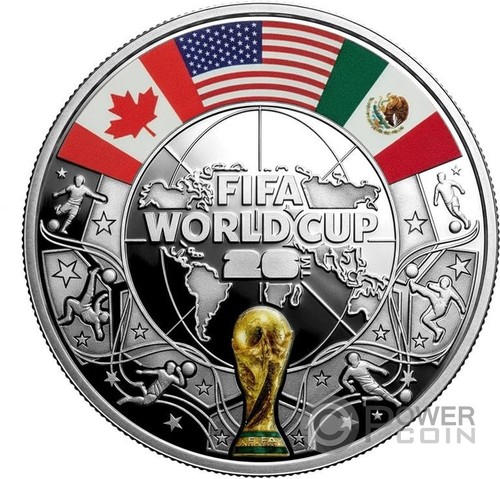 FIFA WORLD CUP Monnaie Argent 1000 Tenge Kazakhstan 2026 - Afbeelding 1 van 2
