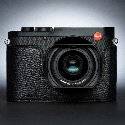 Handmade Genuine Leather Camera Half Cover Case Protective Base Bag For Leica Q3
