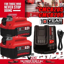 PACK 20Volt For Craftsman V20 8.0Ah Li-ion Battery CMCB204 CMCB202 or Charger
