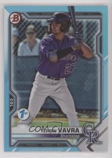 2021 Bowman 1st Edition Sky Blue Foil Terrin Vavra #BFE-100 0s9t