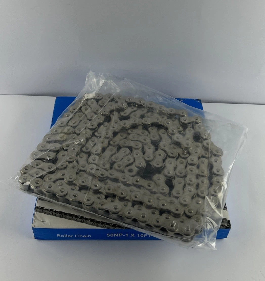 CTT 50NP-1 Roller Chain 10 Ft Nickel Plated ANSI #50 Single Strand photo 1