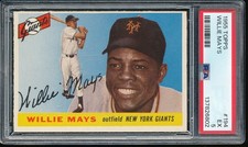 1955 Topps Willie Mays #194 Hi# Psa 5 - Giants (rough Cut!)